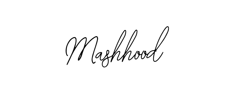 How to make Mashhood name signature. Use Bearetta-2O07w style for creating short signs online. This is the latest handwritten sign. Mashhood signature style 12 images and pictures png