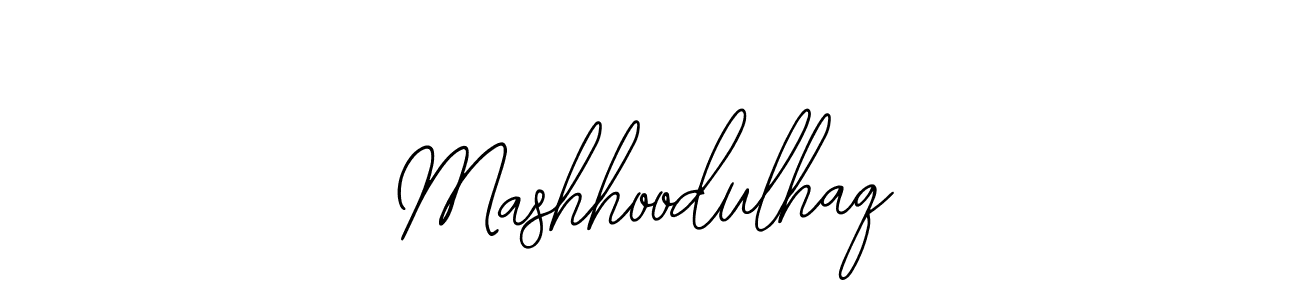 How to make Mashhoodulhaq name signature. Use Bearetta-2O07w style for creating short signs online. This is the latest handwritten sign. Mashhoodulhaq signature style 12 images and pictures png