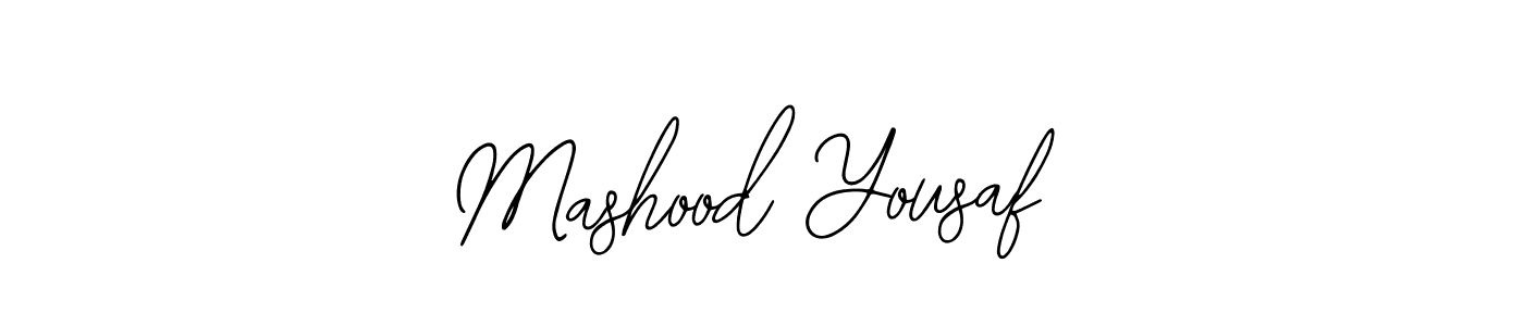 The best way (Bearetta-2O07w) to make a short signature is to pick only two or three words in your name. The name Mashood Yousaf include a total of six letters. For converting this name. Mashood Yousaf signature style 12 images and pictures png