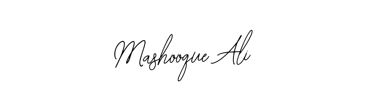 How to make Mashooque Ali name signature. Use Bearetta-2O07w style for creating short signs online. This is the latest handwritten sign. Mashooque Ali signature style 12 images and pictures png