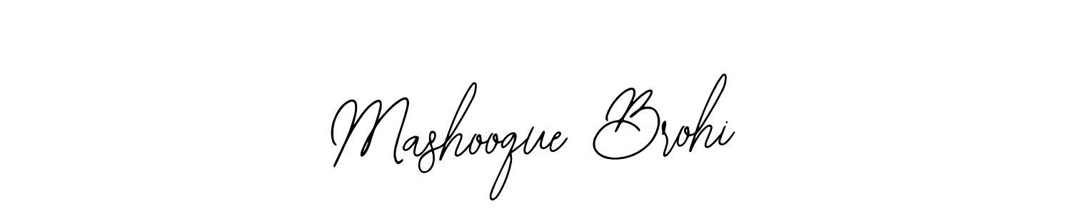 Make a beautiful signature design for name Mashooque Brohi. Use this online signature maker to create a handwritten signature for free. Mashooque Brohi signature style 12 images and pictures png