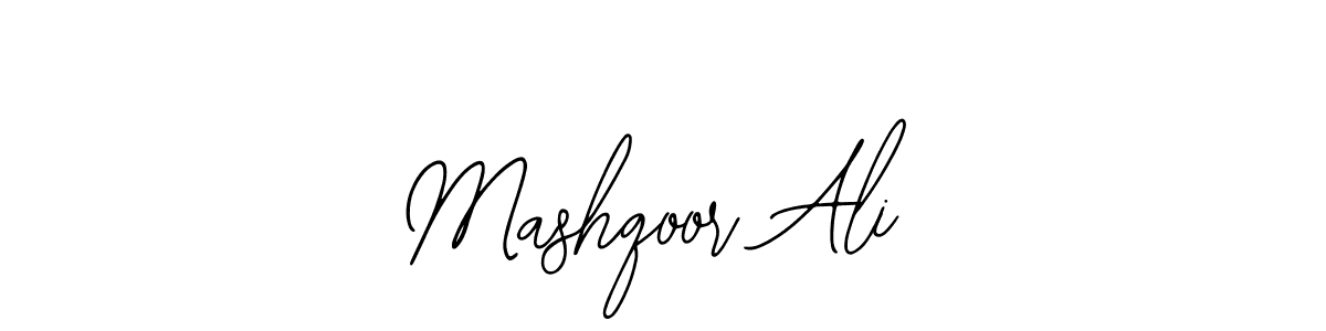 Make a beautiful signature design for name Mashqoor Ali. Use this online signature maker to create a handwritten signature for free. Mashqoor Ali signature style 12 images and pictures png