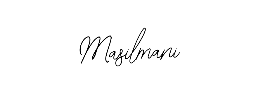 Use a signature maker to create a handwritten signature online. With this signature software, you can design (Bearetta-2O07w) your own signature for name Masilmani. Masilmani signature style 12 images and pictures png