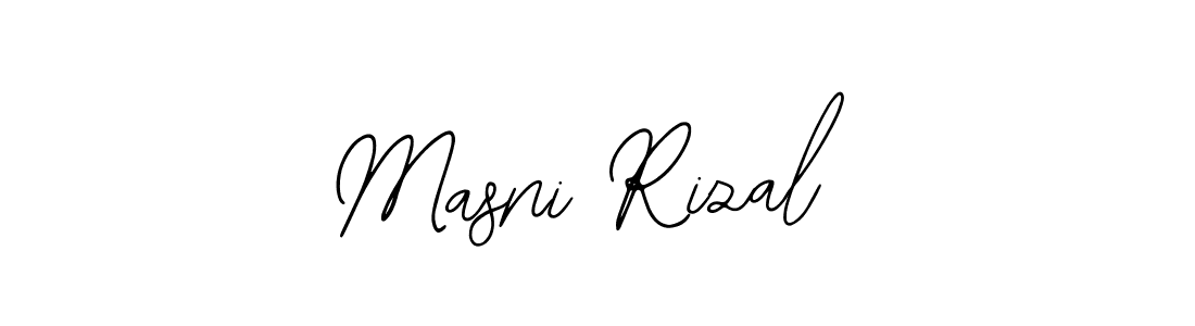 Design your own signature with our free online signature maker. With this signature software, you can create a handwritten (Bearetta-2O07w) signature for name Masni Rizal. Masni Rizal signature style 12 images and pictures png