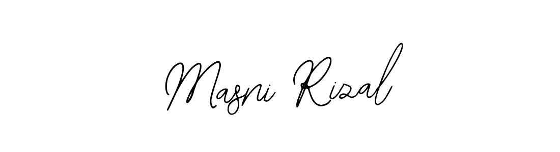 Design your own signature with our free online signature maker. With this signature software, you can create a handwritten (Bearetta-2O07w) signature for name Masni Rizal. Masni Rizal signature style 12 images and pictures png