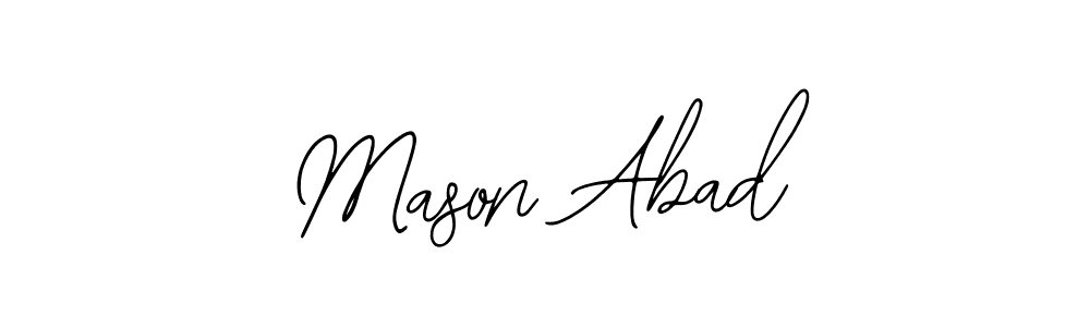 Make a short Mason Abad signature style. Manage your documents anywhere anytime using Bearetta-2O07w. Create and add eSignatures, submit forms, share and send files easily. Mason Abad signature style 12 images and pictures png