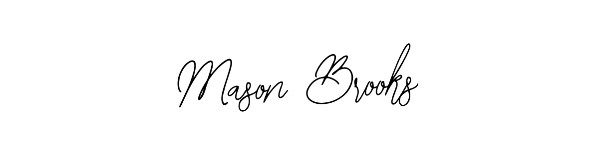 if you are searching for the best signature style for your name Mason Brooks. so please give up your signature search. here we have designed multiple signature styles  using Bearetta-2O07w. Mason Brooks signature style 12 images and pictures png