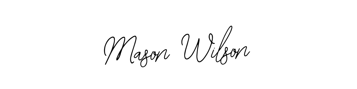 Design your own signature with our free online signature maker. With this signature software, you can create a handwritten (Bearetta-2O07w) signature for name Mason Wilson. Mason Wilson signature style 12 images and pictures png