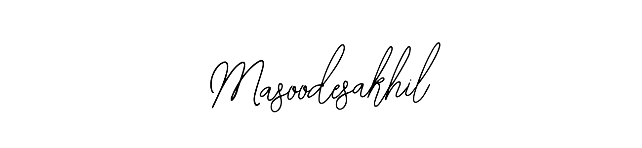 Create a beautiful signature design for name Masoodesakhil. With this signature (Bearetta-2O07w) fonts, you can make a handwritten signature for free. Masoodesakhil signature style 12 images and pictures png