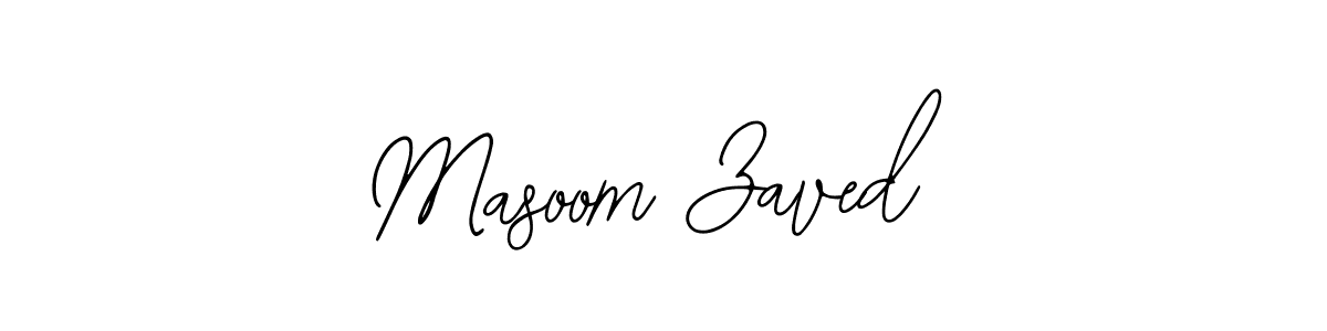The best way (Bearetta-2O07w) to make a short signature is to pick only two or three words in your name. The name Masoom Zaved include a total of six letters. For converting this name. Masoom Zaved signature style 12 images and pictures png