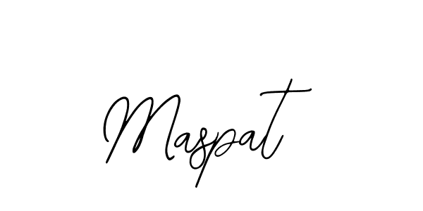 Use a signature maker to create a handwritten signature online. With this signature software, you can design (Bearetta-2O07w) your own signature for name Maspat. Maspat signature style 12 images and pictures png