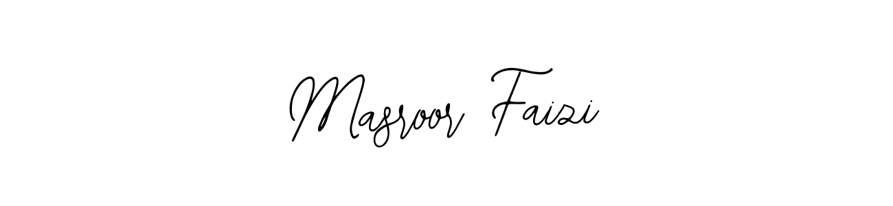 if you are searching for the best signature style for your name Masroor Faizi. so please give up your signature search. here we have designed multiple signature styles  using Bearetta-2O07w. Masroor Faizi signature style 12 images and pictures png