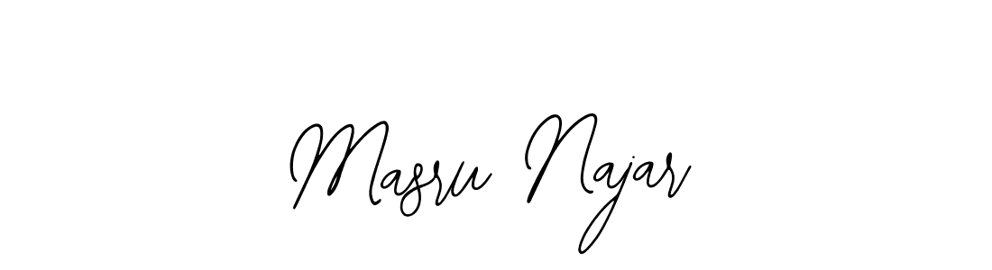 if you are searching for the best signature style for your name Masru Najar. so please give up your signature search. here we have designed multiple signature styles  using Bearetta-2O07w. Masru Najar signature style 12 images and pictures png