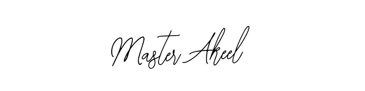 Use a signature maker to create a handwritten signature online. With this signature software, you can design (Bearetta-2O07w) your own signature for name Master Akeel. Master Akeel signature style 12 images and pictures png