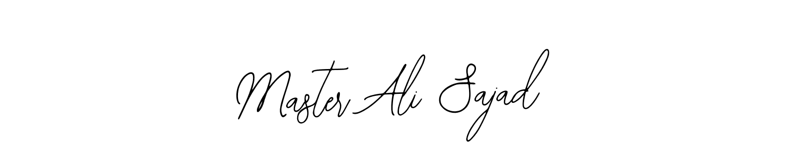 How to make Master Ali Sajad name signature. Use Bearetta-2O07w style for creating short signs online. This is the latest handwritten sign. Master Ali Sajad signature style 12 images and pictures png