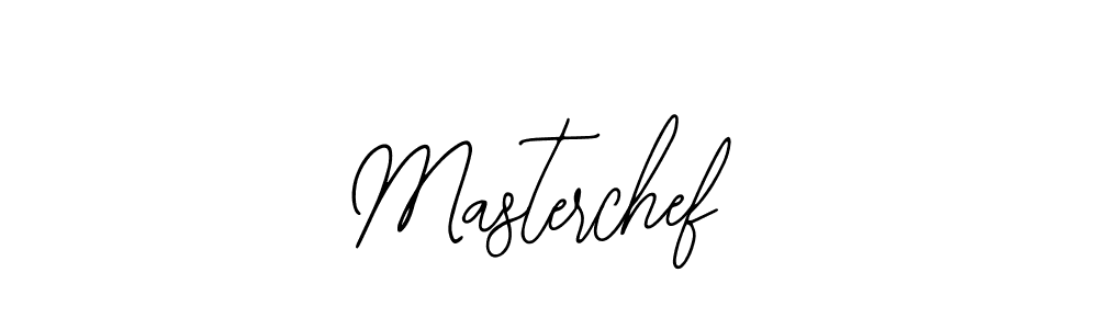 You should practise on your own different ways (Bearetta-2O07w) to write your name (Masterchef) in signature. don't let someone else do it for you. Masterchef signature style 12 images and pictures png