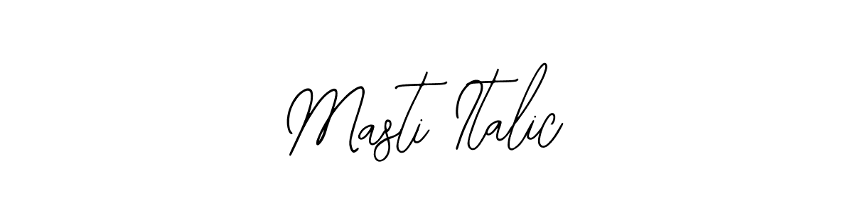 How to make Masti Italic signature? Bearetta-2O07w is a professional autograph style. Create handwritten signature for Masti Italic name. Masti Italic signature style 12 images and pictures png