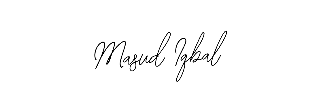 if you are searching for the best signature style for your name Masud Iqbal. so please give up your signature search. here we have designed multiple signature styles  using Bearetta-2O07w. Masud Iqbal signature style 12 images and pictures png