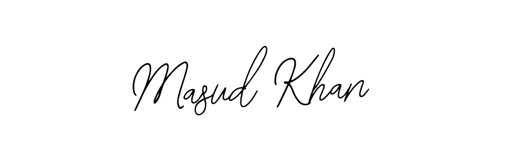 How to make Masud Khan name signature. Use Bearetta-2O07w style for creating short signs online. This is the latest handwritten sign. Masud Khan signature style 12 images and pictures png