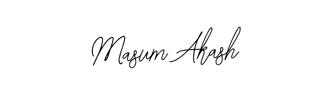 Use a signature maker to create a handwritten signature online. With this signature software, you can design (Bearetta-2O07w) your own signature for name Masum Akash. Masum Akash signature style 12 images and pictures png