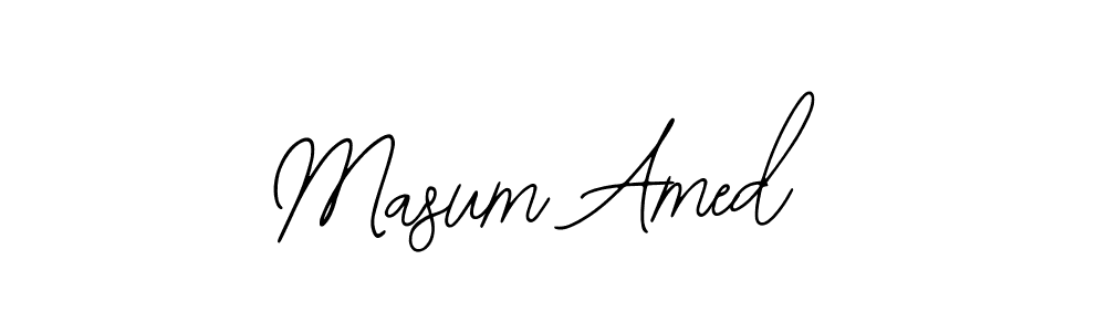 Design your own signature with our free online signature maker. With this signature software, you can create a handwritten (Bearetta-2O07w) signature for name Masum Amed. Masum Amed signature style 12 images and pictures png