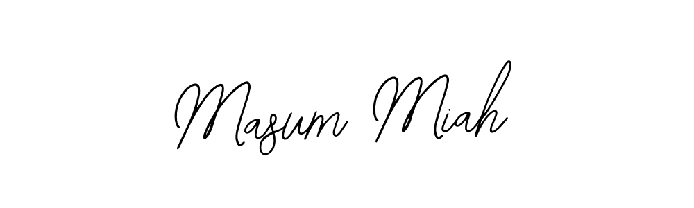 The best way (Bearetta-2O07w) to make a short signature is to pick only two or three words in your name. The name Masum Miah include a total of six letters. For converting this name. Masum Miah signature style 12 images and pictures png