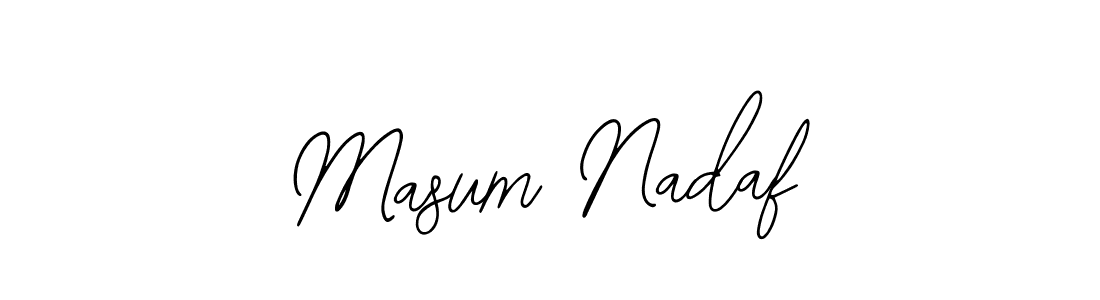 How to make Masum Nadaf signature? Bearetta-2O07w is a professional autograph style. Create handwritten signature for Masum Nadaf name. Masum Nadaf signature style 12 images and pictures png
