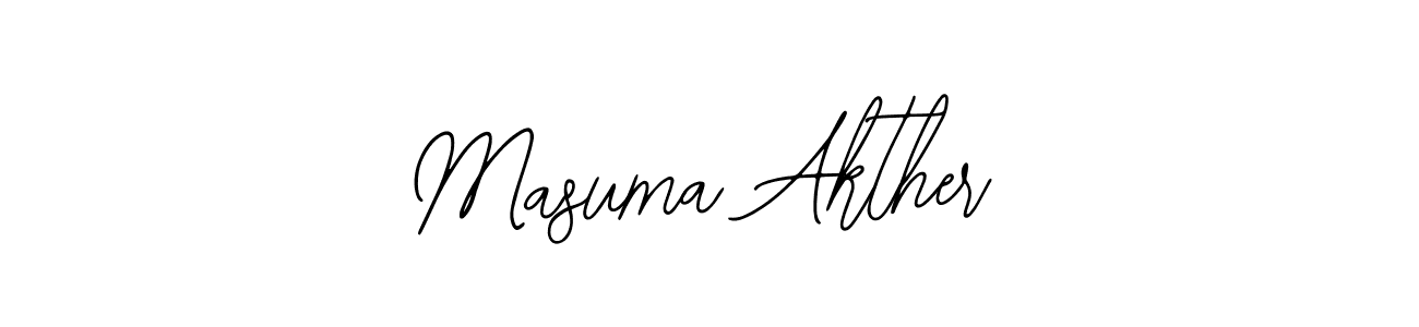 Masuma Akther stylish signature style. Best Handwritten Sign (Bearetta-2O07w) for my name. Handwritten Signature Collection Ideas for my name Masuma Akther. Masuma Akther signature style 12 images and pictures png