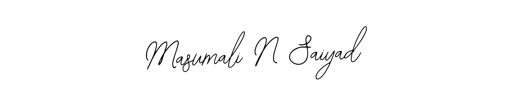 You can use this online signature creator to create a handwritten signature for the name Masumali N Saiyad. This is the best online autograph maker. Masumali N Saiyad signature style 12 images and pictures png