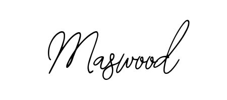 Achieve flawless digital penmanship with Maswood name in Bearetta-2O07w font. The perfect tool for creating online signatures. Maswood signature style 12 images and pictures png