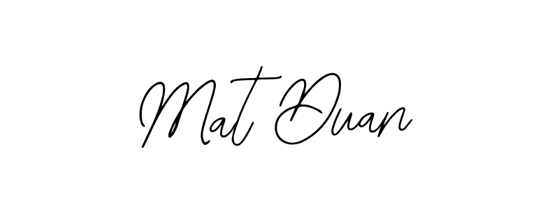 How to make Mat Duan name signature. Use Bearetta-2O07w style for creating short signs online. This is the latest handwritten sign. Mat Duan signature style 12 images and pictures png