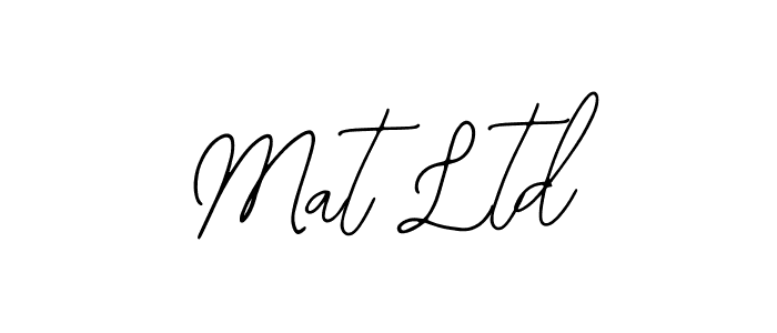How to make Mat Ltd name signature. Use Bearetta-2O07w style for creating short signs online. This is the latest handwritten sign. Mat Ltd signature style 12 images and pictures png