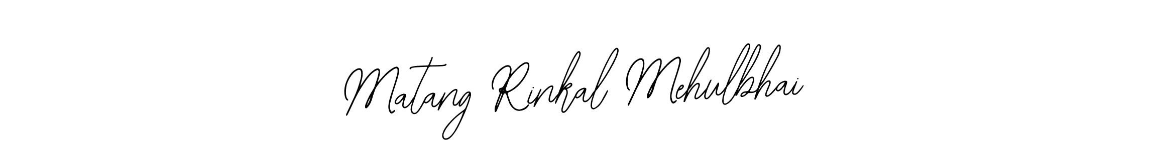 The best way (Bearetta-2O07w) to make a short signature is to pick only two or three words in your name. The name Matang Rinkal Mehulbhai include a total of six letters. For converting this name. Matang Rinkal Mehulbhai signature style 12 images and pictures png