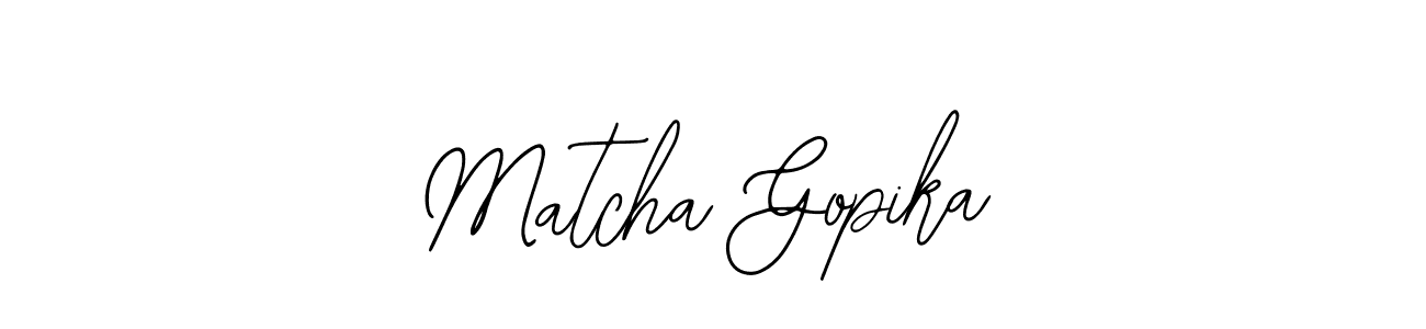 You can use this online signature creator to create a handwritten signature for the name Matcha Gopika. This is the best online autograph maker. Matcha Gopika signature style 12 images and pictures png