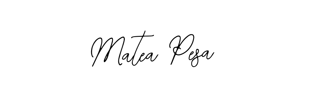 Create a beautiful signature design for name Matea Pesa. With this signature (Bearetta-2O07w) fonts, you can make a handwritten signature for free. Matea Pesa signature style 12 images and pictures png