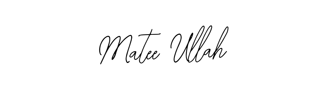 How to make Matee Ullah signature? Bearetta-2O07w is a professional autograph style. Create handwritten signature for Matee Ullah name. Matee Ullah signature style 12 images and pictures png