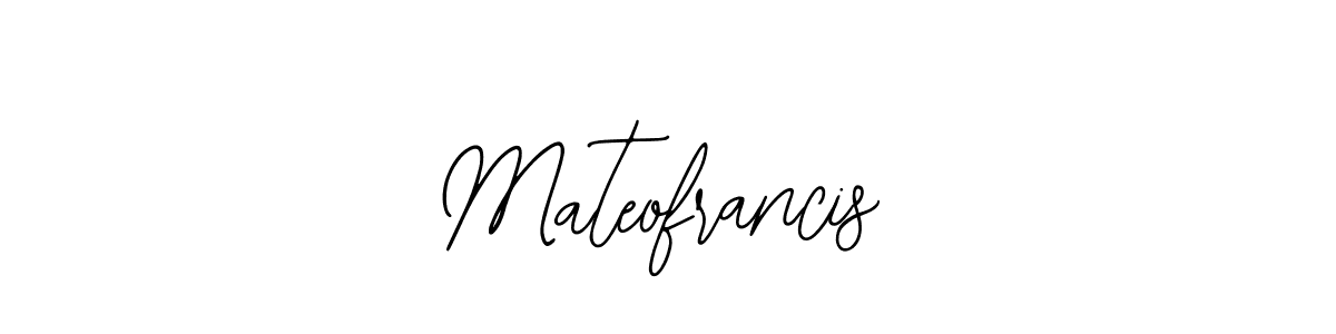 How to make Mateofrancis name signature. Use Bearetta-2O07w style for creating short signs online. This is the latest handwritten sign. Mateofrancis signature style 12 images and pictures png
