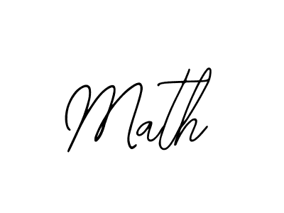 Design your own signature with our free online signature maker. With this signature software, you can create a handwritten (Bearetta-2O07w) signature for name Math. Math signature style 12 images and pictures png