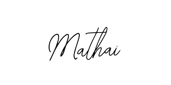 Use a signature maker to create a handwritten signature online. With this signature software, you can design (Bearetta-2O07w) your own signature for name Mathai. Mathai signature style 12 images and pictures png