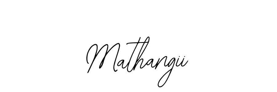 You should practise on your own different ways (Bearetta-2O07w) to write your name (Mathangii) in signature. don't let someone else do it for you. Mathangii signature style 12 images and pictures png