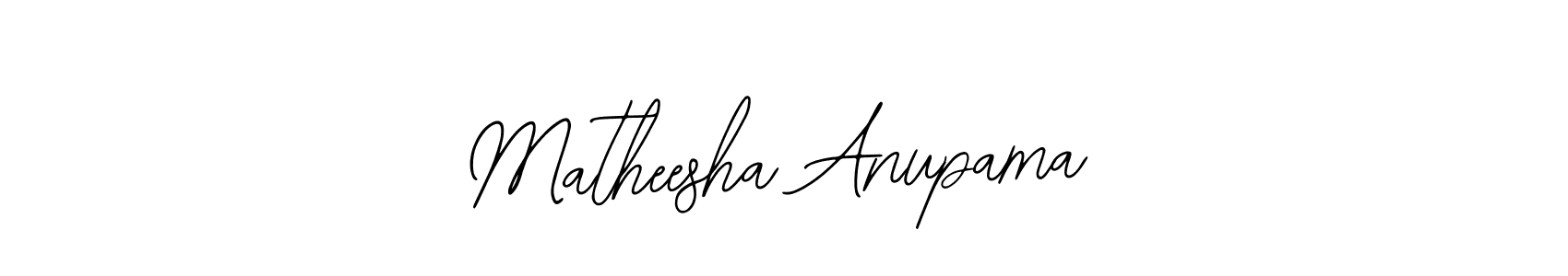 Matheesha Anupama stylish signature style. Best Handwritten Sign (Bearetta-2O07w) for my name. Handwritten Signature Collection Ideas for my name Matheesha Anupama. Matheesha Anupama signature style 12 images and pictures png