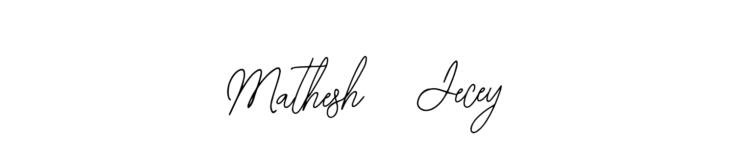 Mathesh   Jecey stylish signature style. Best Handwritten Sign (Bearetta-2O07w) for my name. Handwritten Signature Collection Ideas for my name Mathesh   Jecey. Mathesh   Jecey signature style 12 images and pictures png