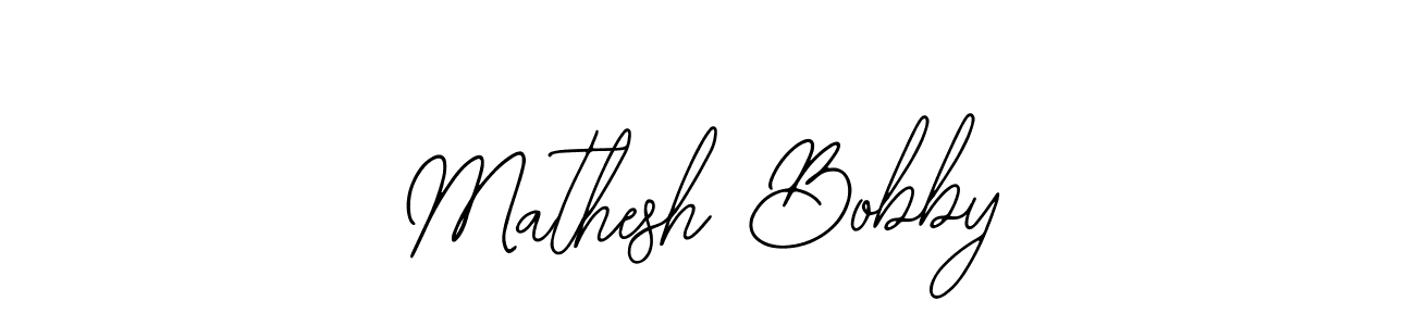 The best way (Bearetta-2O07w) to make a short signature is to pick only two or three words in your name. The name Mathesh Bobby include a total of six letters. For converting this name. Mathesh Bobby signature style 12 images and pictures png