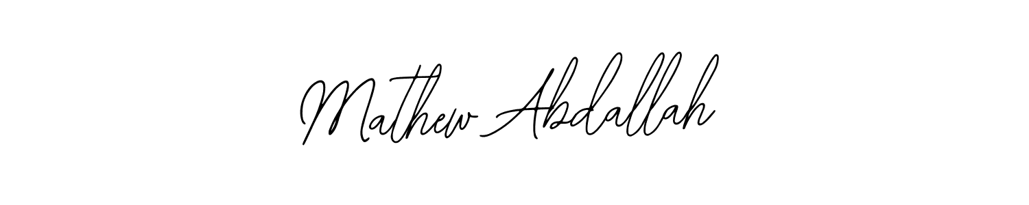 How to make Mathew Abdallah signature? Bearetta-2O07w is a professional autograph style. Create handwritten signature for Mathew Abdallah name. Mathew Abdallah signature style 12 images and pictures png