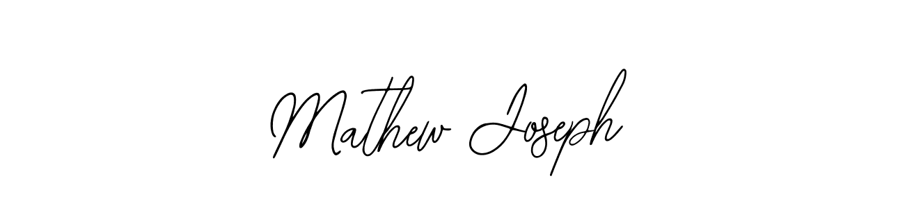 Mathew Joseph stylish signature style. Best Handwritten Sign (Bearetta-2O07w) for my name. Handwritten Signature Collection Ideas for my name Mathew Joseph. Mathew Joseph signature style 12 images and pictures png