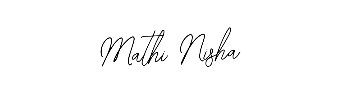 How to Draw Mathi Nisha signature style? Bearetta-2O07w is a latest design signature styles for name Mathi Nisha. Mathi Nisha signature style 12 images and pictures png
