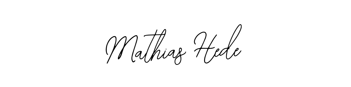 Design your own signature with our free online signature maker. With this signature software, you can create a handwritten (Bearetta-2O07w) signature for name Mathias Hede. Mathias Hede signature style 12 images and pictures png