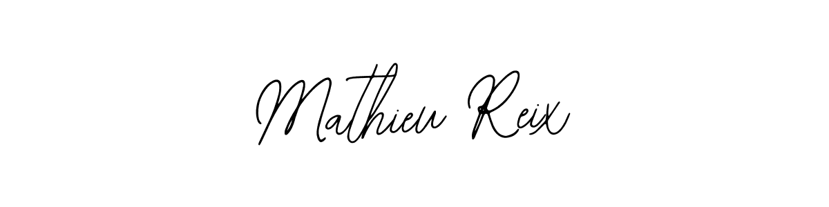 You should practise on your own different ways (Bearetta-2O07w) to write your name (Mathieu Reix) in signature. don't let someone else do it for you. Mathieu Reix signature style 12 images and pictures png