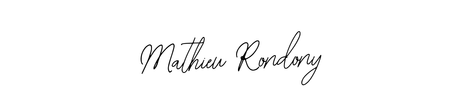 Use a signature maker to create a handwritten signature online. With this signature software, you can design (Bearetta-2O07w) your own signature for name Mathieu Rondony. Mathieu Rondony signature style 12 images and pictures png