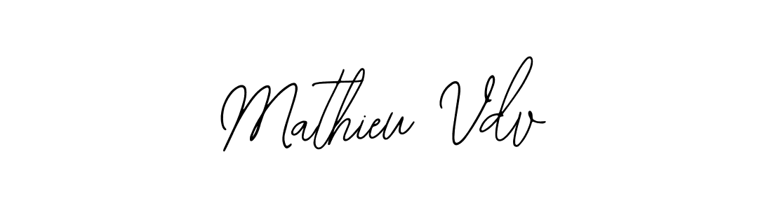 Make a beautiful signature design for name Mathieu Vdv. With this signature (Bearetta-2O07w) style, you can create a handwritten signature for free. Mathieu Vdv signature style 12 images and pictures png